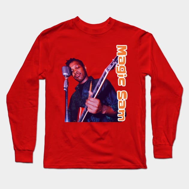 Magic Sam Long Sleeve T-Shirt by BigHeaterDesigns